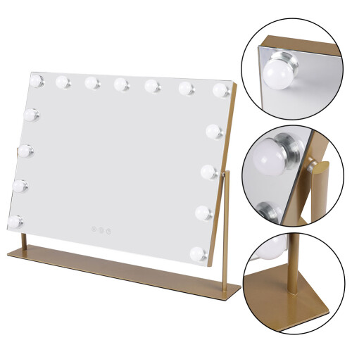Living And Home Hollywood Vanity LED Lighted Makeup Mirror 2