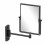 (Black) Wall Mounted Magnifying Shaving Bathroom Mirror 3