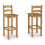 Mercers Furniture Corona Bistro Set Dining Kitchen Breakfast Bar Wooden Pine 5