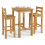 Mercers Furniture Corona Bistro Set Dining Kitchen Breakfast Bar Wooden Pine 6