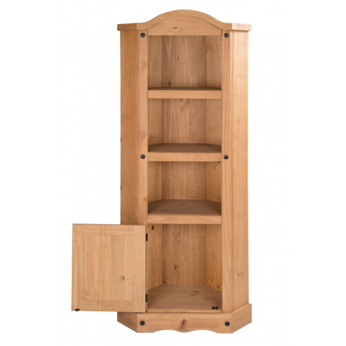 Mercers Furniture Corona Corner Display Unit Bookcase Solid Pine Furniture 2