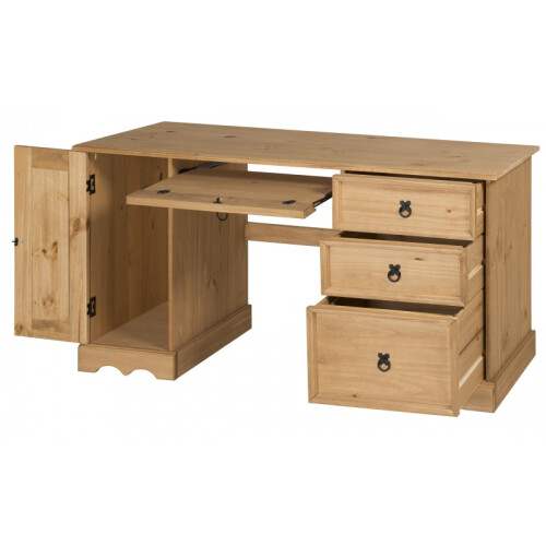 Mercers Furniture Corona Straight Computer Desk Solid Pine Furniture 2