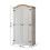 Mercers Furniture Corona White 2 Door Arch Top Robe 2