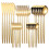 Stainless steel knife and fork 30pcs tableware set gold 2
