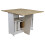 Mercers Furniture Corona White Butterfly Dining Set Drop Leaf Pine Wooden 5