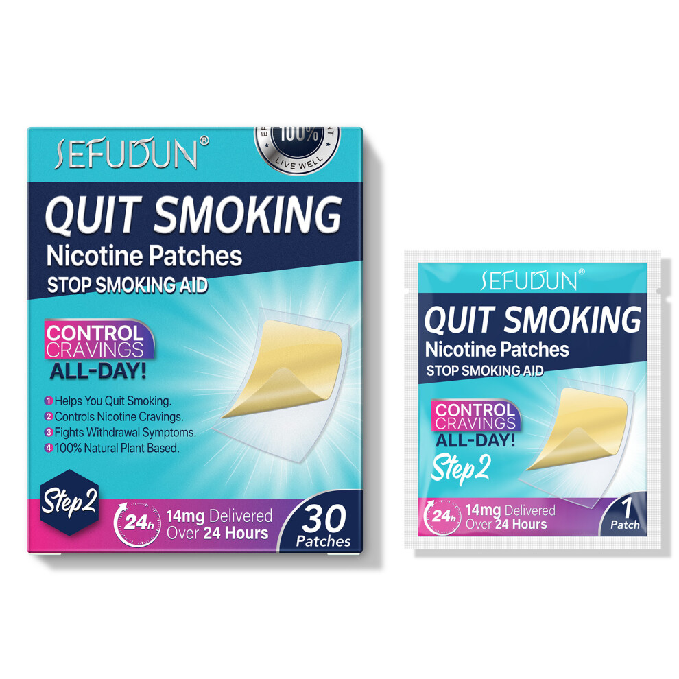 (Phase 2 30pcs) SEFUDUN Nicotine Quitting Patch for Adults