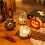 4pack Led Pumpkin Skull Spider Ghost Night Light Halloween Desktop Decorative Lamp 2
