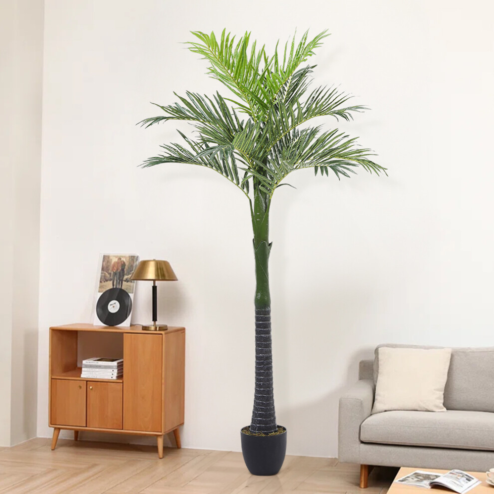 220cm Artificial Coconut Palm Tree Decorative Plant in Planter