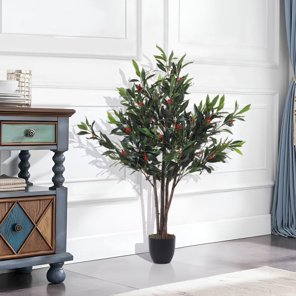120cm Artificial Olive Tree Decorative Plant in Planter