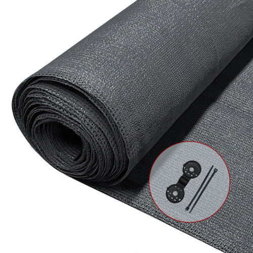 VOUNOT 1.8x10m Privacy Netting, 150 g/m² HDPE Shade Net, 85% Shading, UV/Weatherproof Anthracite