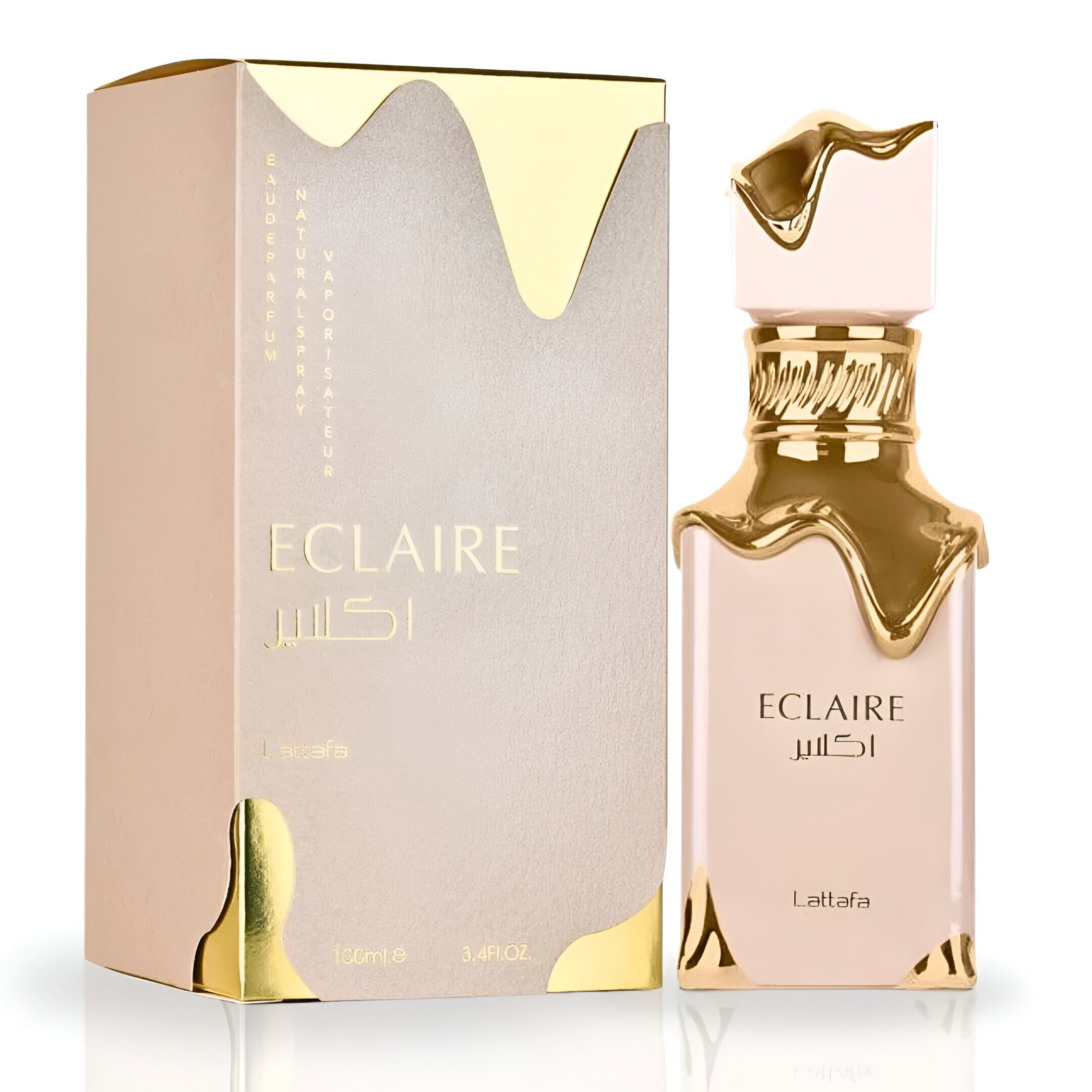 Lattafa Eclaire – Eau de Parfum unisexe gourmand, 100ml, caramel, lait ...