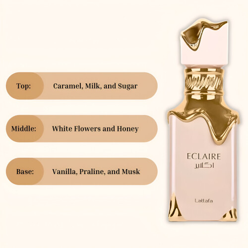 LATTAFA Lattafa Eclaire 100ml Eau De Parfum Unisex Gourmand Perfume 2