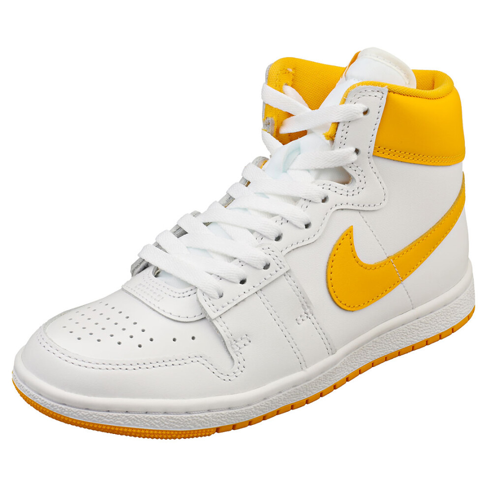 (4) Nike Jordan Air Ship Mens Fashion Trainers in White Yellow