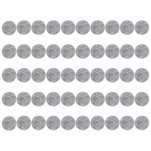 50Pcs Round Shaped Table Chair Furniture Leg Mat Pad Gray