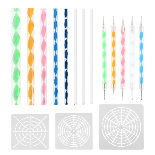 16 Pcs Mandala Dotting Tools for Painting Rocks Mandala Stencils Kit 1
