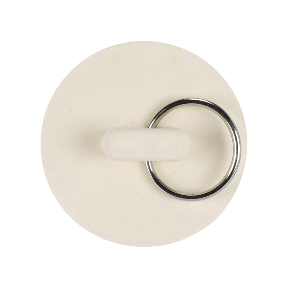 1 3/4in White rubber wash basin bathtub plug sink plug