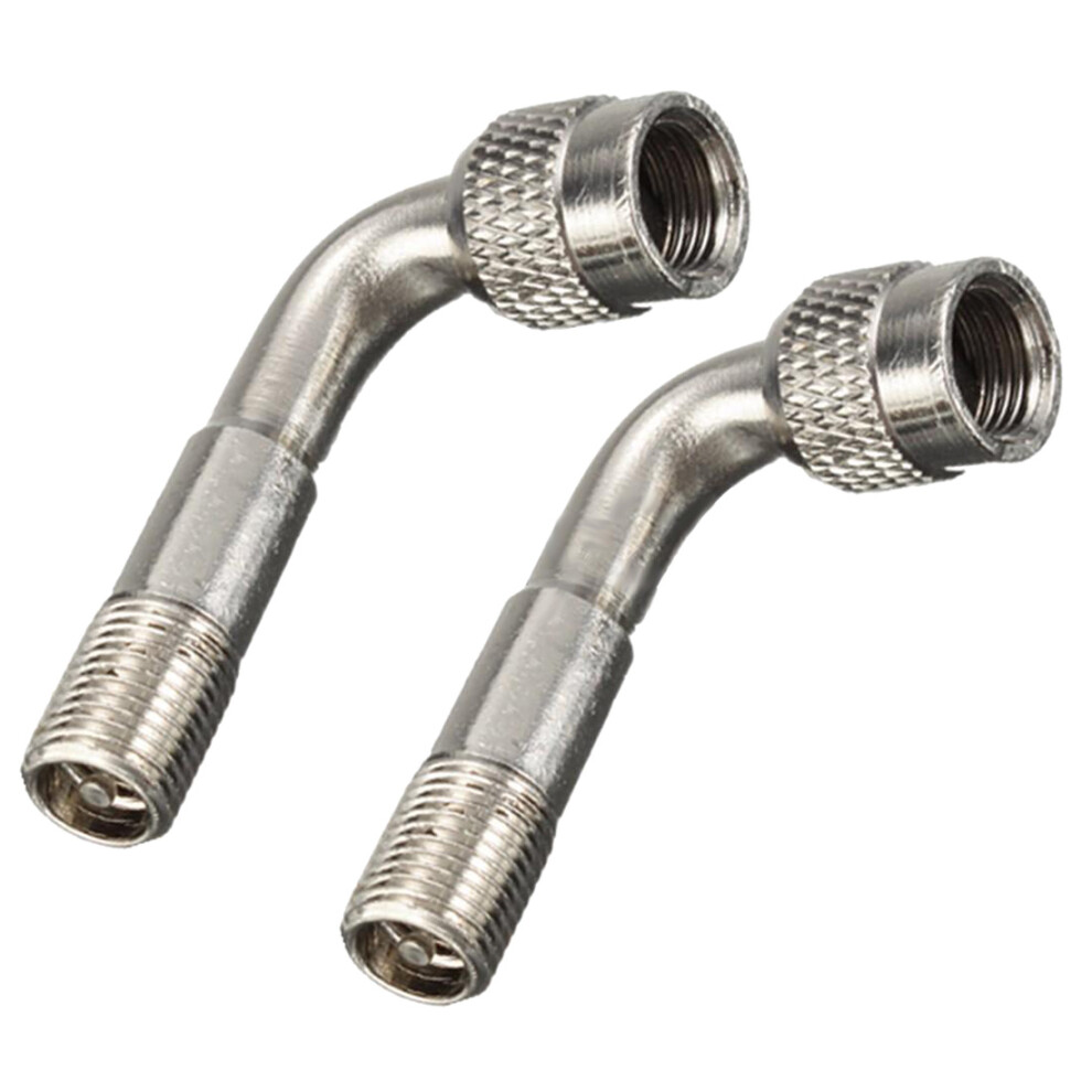 2 Tyre Valve Extension Adaptor Car Tire Stem Extender 90 Degree Angle 4851267448014