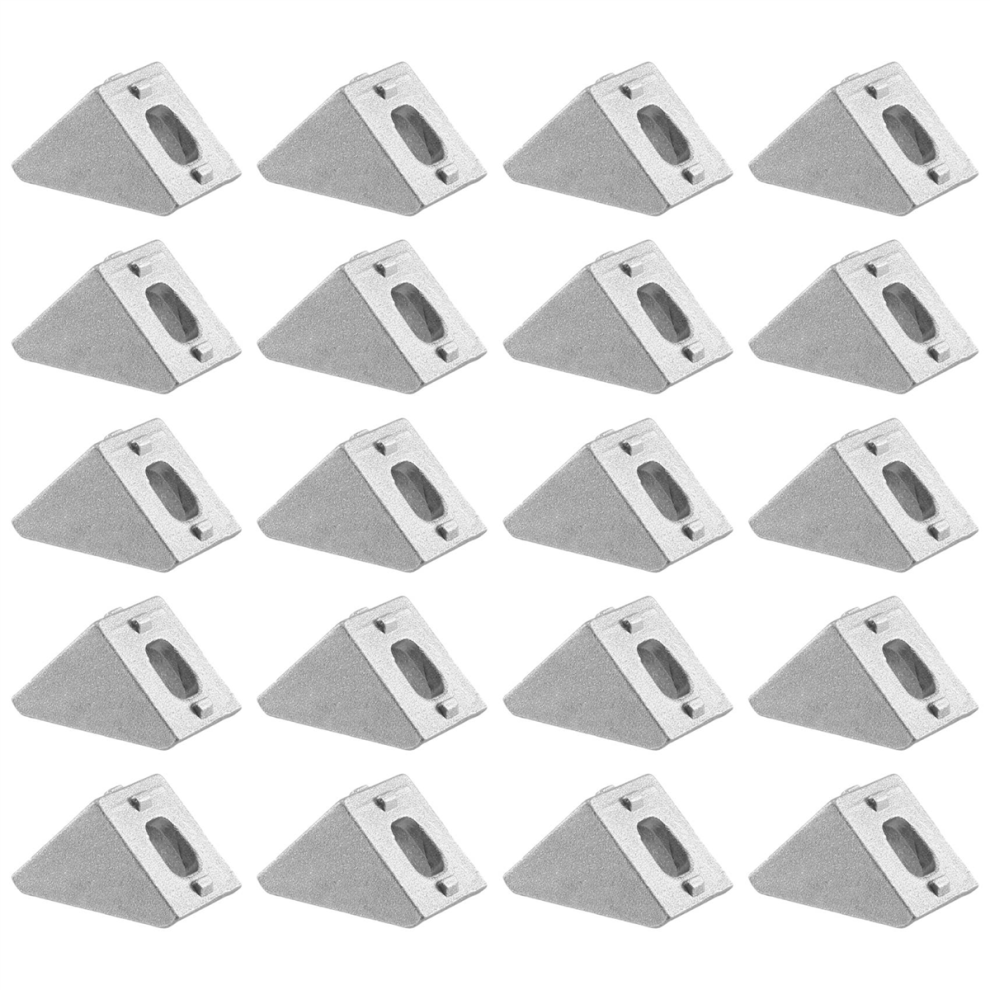 20Pcs 2020 Corner Fitting Angle Aluminum 20 X 20 L Connector Bracket 4851267447956
