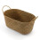 Woven Storage Basket Rattan Breadfruit Case Holder(S,24X15X9cm) 2