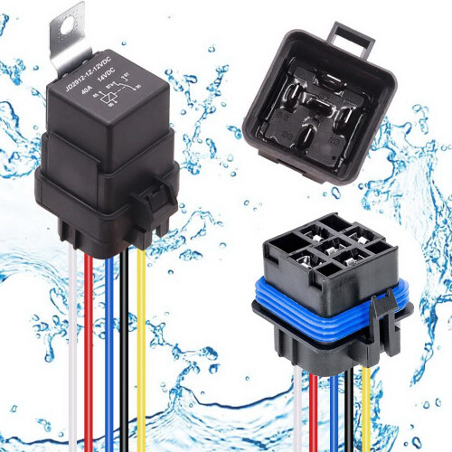 12VDC 40A Waterproof Relay with Harness Socket JD2912-1Z-14VDC 14VDC 1