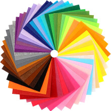 40Pcs Felt Fabric Squares DIY Craftwork Felt Crafts Assorted Colors