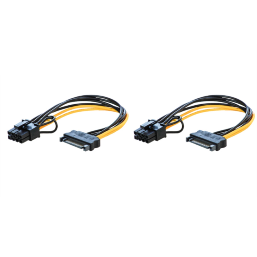 Sata 15Pin To 8Pin(6+2) Power Adapter Cable 20Cm For Btc Miner Mining 4851267444795