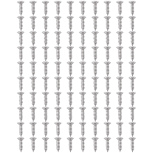 100 Pcs Guitar & Bass Pickguard Screws for Strat & Tele,Silver