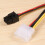 10 Pcs 4 Pin IDE Molex to 6 Pin Power Cable GPU Graphic Card 3