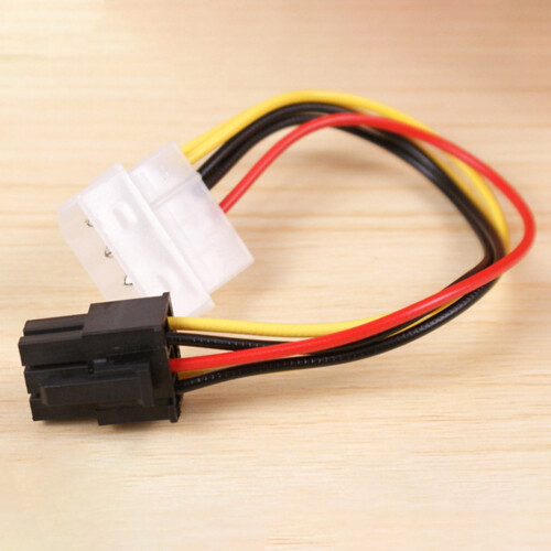10 Pcs 4 Pin IDE Molex to 6 Pin Power Cable GPU Graphic Card 1