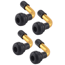 4Pcs Tyre Valves Stem Right Angle Snap-in Rubber Brass