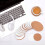 Cork Coasters,Cork Mats Cork Backing Sheets(60 Pcs, Round) 2