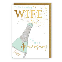 Amazing Wife On Our Anniversary Party Time! Anniversary Greeting Card