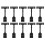 10PCS Adjustable Plastic Sign Holder,Clip-on Style Double 1