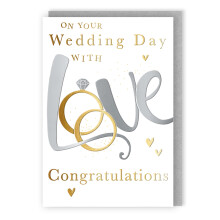 Congratulations On Your Wedding Day True Love Forever! Wedding Greeting Card