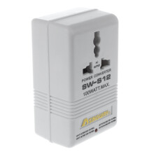 100W 110V/120V to 220V/240V Voltage Converter White