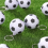24 Pack White Soccer Keychains,Mini Soccer Stress Ball Keychains 4