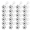 24 Pack White Soccer Keychains,Mini Soccer Stress Ball Keychains 1