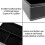 4 Slots Desk Drawer Organizer, Pu Leather Drawer Storage (Black) 6