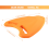 Orange EVA Back Float Kickboard Training Plate for Adult Children 7
