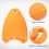 Orange EVA Back Float Kickboard Training Plate for Adult Children 6