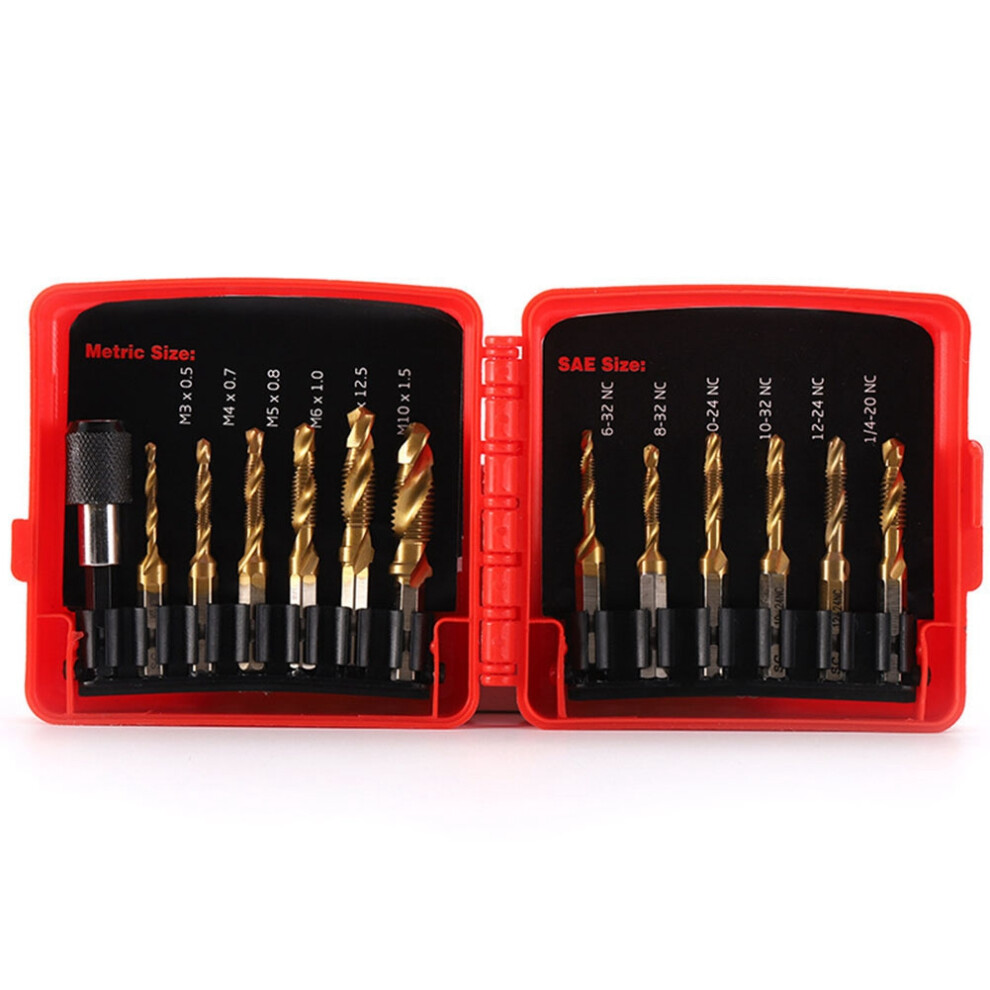13Pcs Sae And Metric Tap Bits Kit 4851267467596