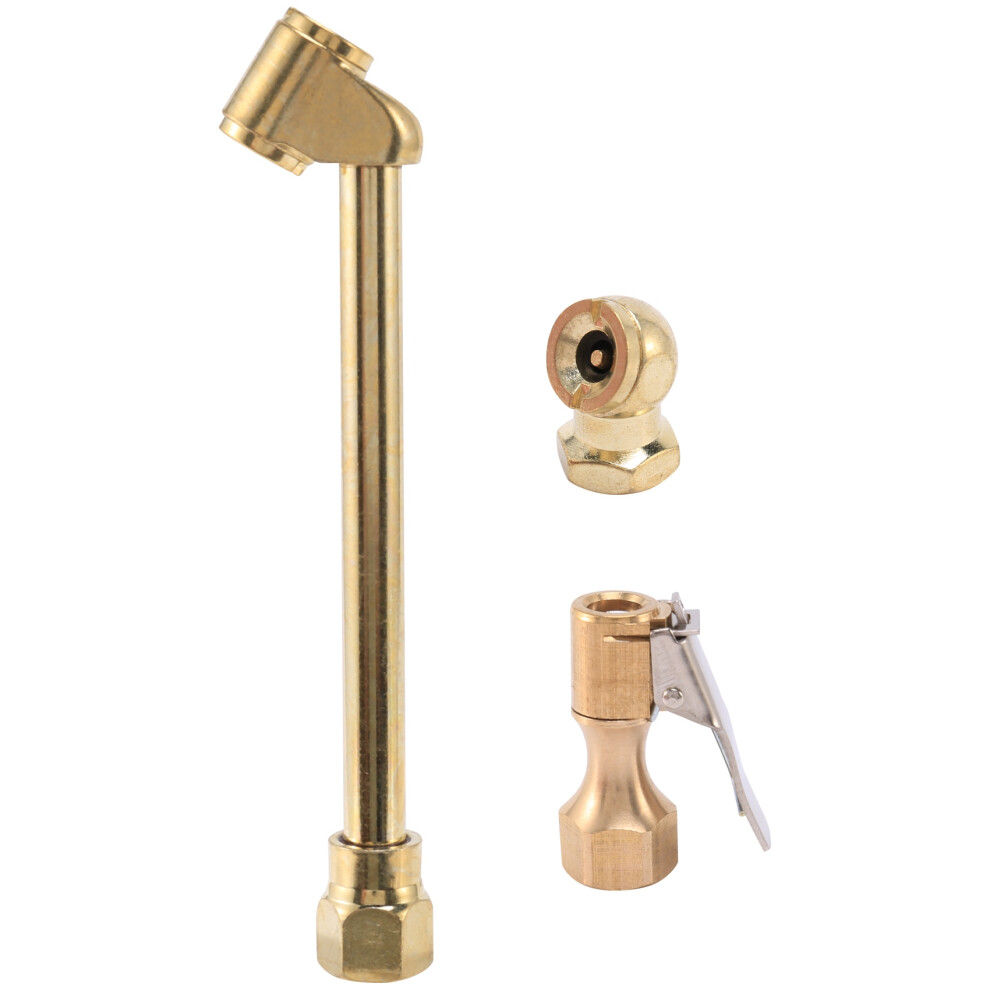 3 Pack Heavy Duty Brass Air Chuck Set, 1/4 Inch Brass Air Chuck-image-OPC-PF7N8WS-NEW