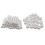 24Pcs White ABS Pool Joint Pins & Seals (6cm/2.36in) Replacement for Rectangular Metal Frame Pools 10-12ft 1
