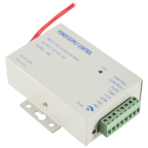 K80 Door Access System Electric Power Supply Control DC 12V 3A 2