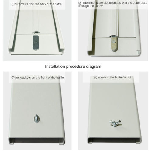 3PCS Adjustable Window Kit Plate for Air Conditioner Parts-55CM 2