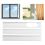 3PCS Adjustable Window Kit Plate for Air Conditioner Parts-55CM 5