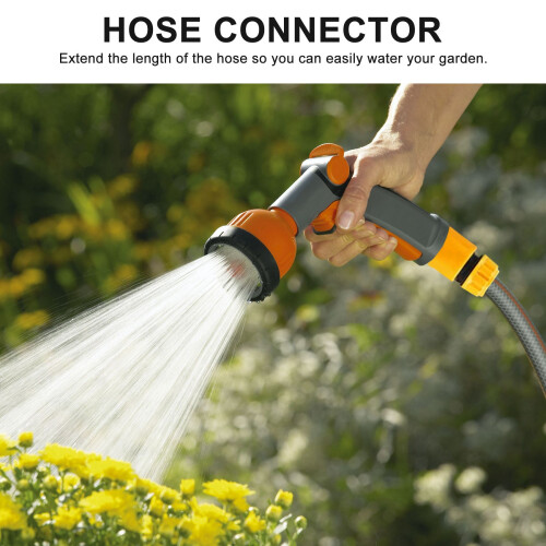 20 Pcs Garden Hose Connector Set, Hose End Double Extender Hose Quick 2