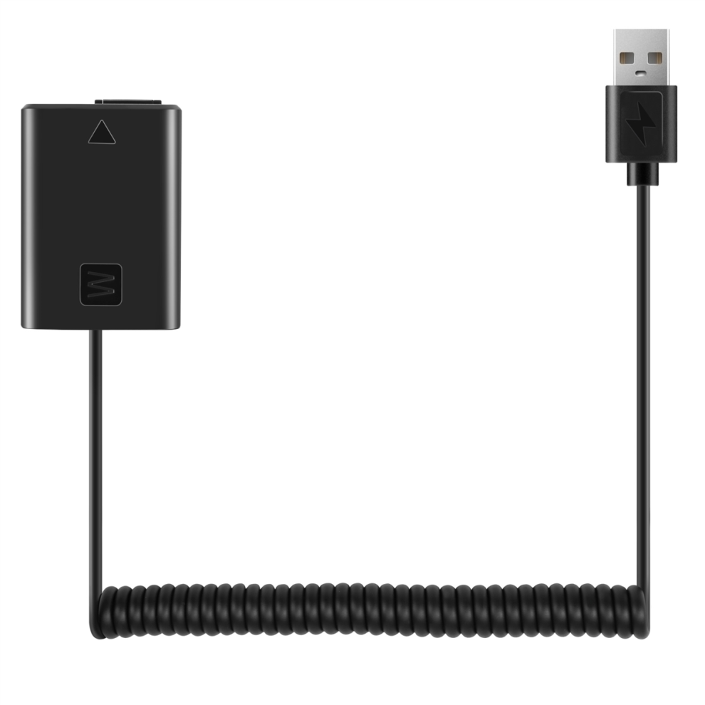 Usb Charging Cable Np-Fw50 Dummy Battery Spring Wire For A7 A7r 4851267475331