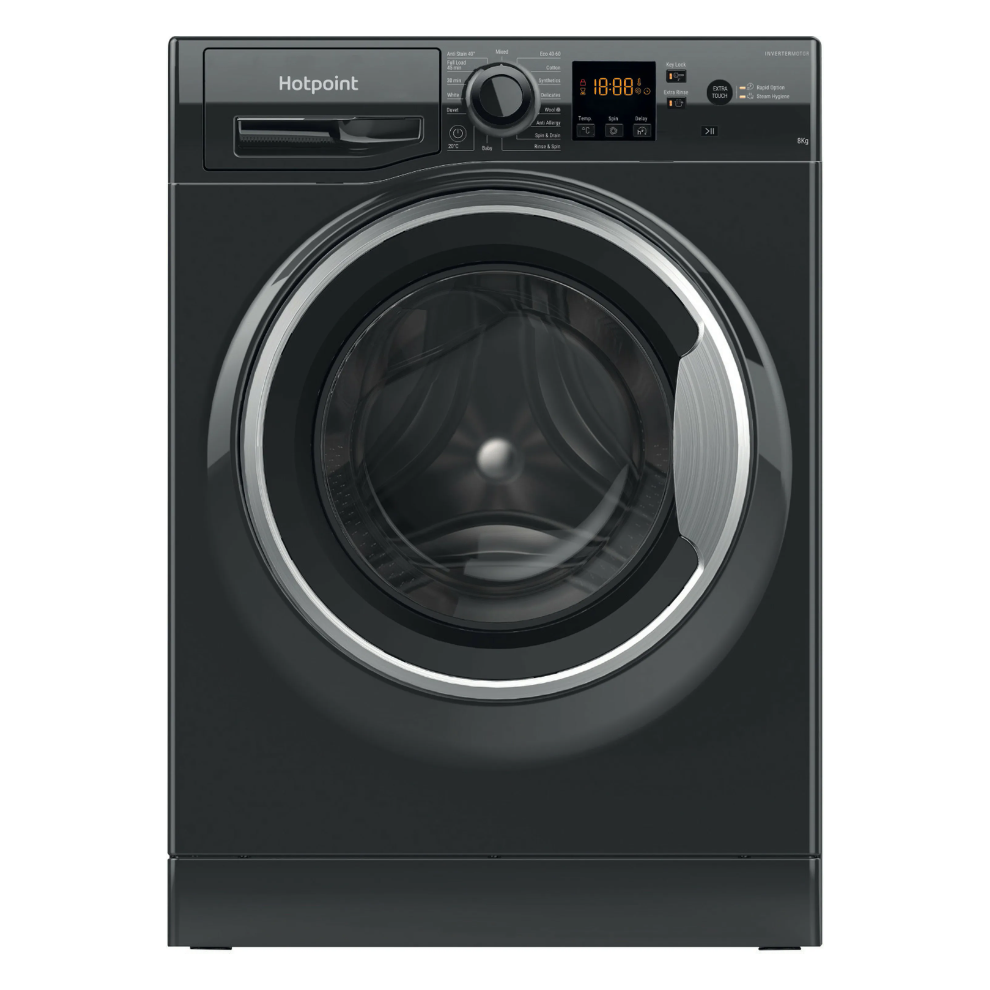 Hotpoint 8Kg Anti-Stain Washing Machine – Fast, Thorough, And Allergy-Friendly