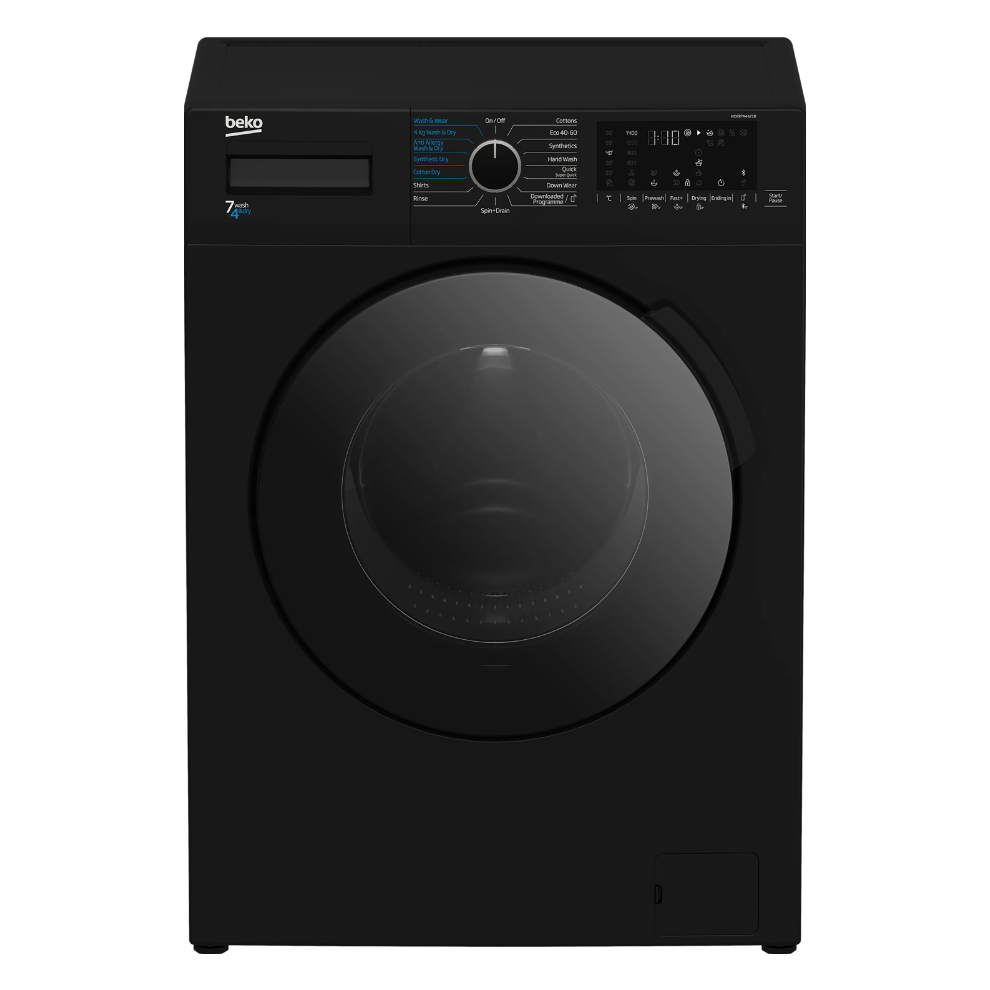 Beko 7Kg / 4Kg Washer Dryer - Black - D Rated